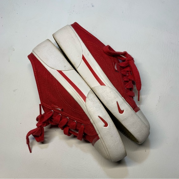 Women’s Nike Hermosa Mules Red Lace Up Slip On US 7.5 EUC Y2K 90's - Picture 8 of 10